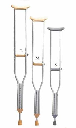 Aluminijusmke podpazušne štake (par) (šifra 43)